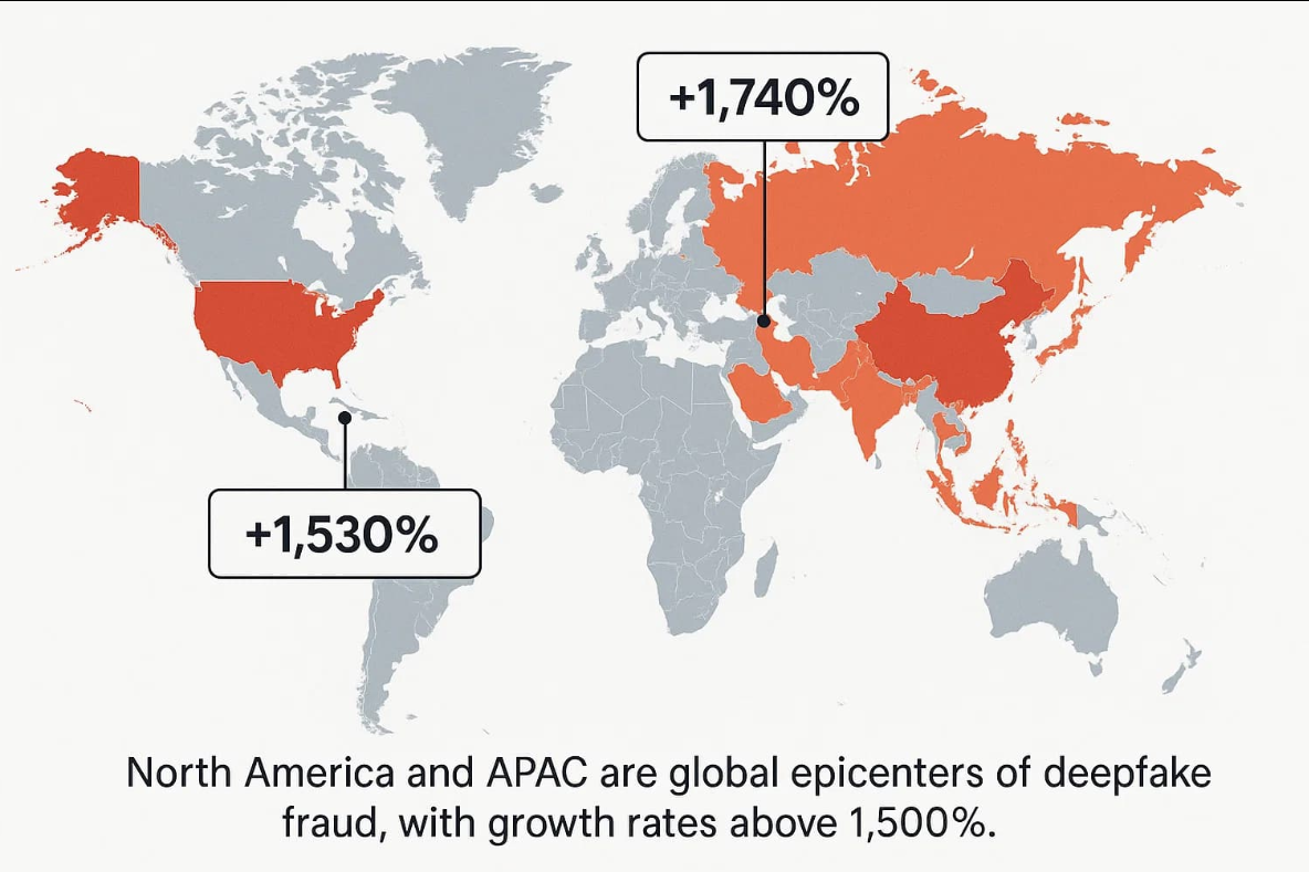 Global Deepfake Fraud Hotspot Map
